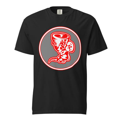 Signature | Comfort Colors T-Shirt | Bay High Softball | Badge Logo