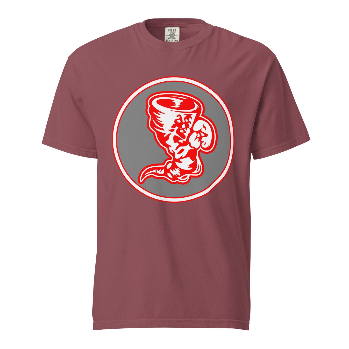 Signature | Comfort Colors T-Shirt | Bay High Softball | Badge Logo