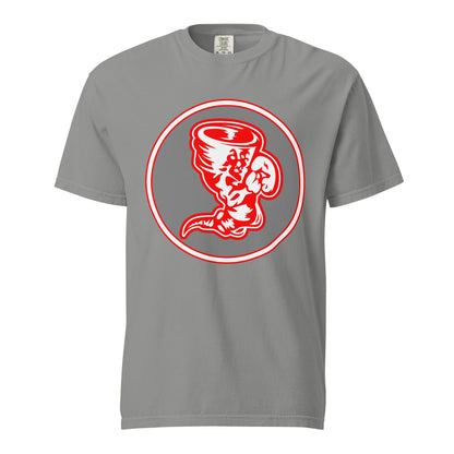 Signature | Comfort Colors T-Shirt | Bay High Softball | Badge Logo