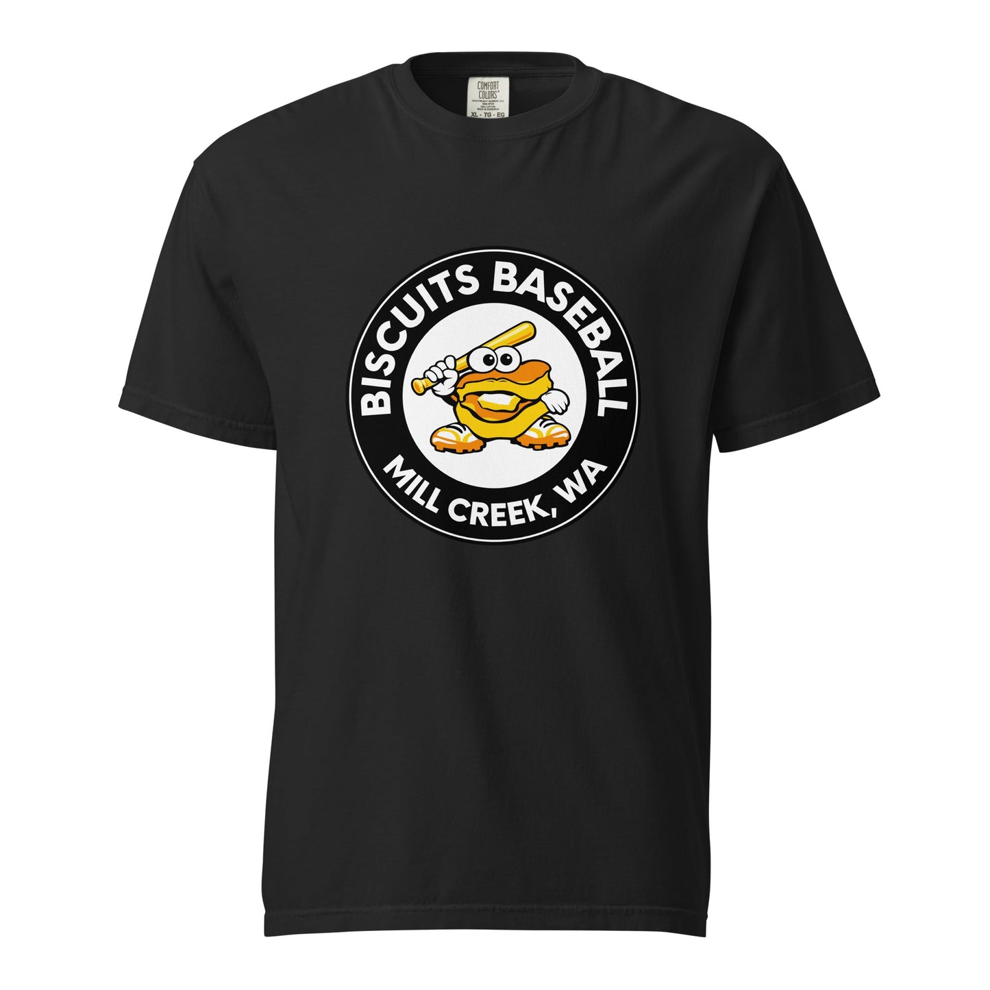 Signature | Comfort Colors T-Shirt | Biscuits Baseball MCLL | Mascot Logo