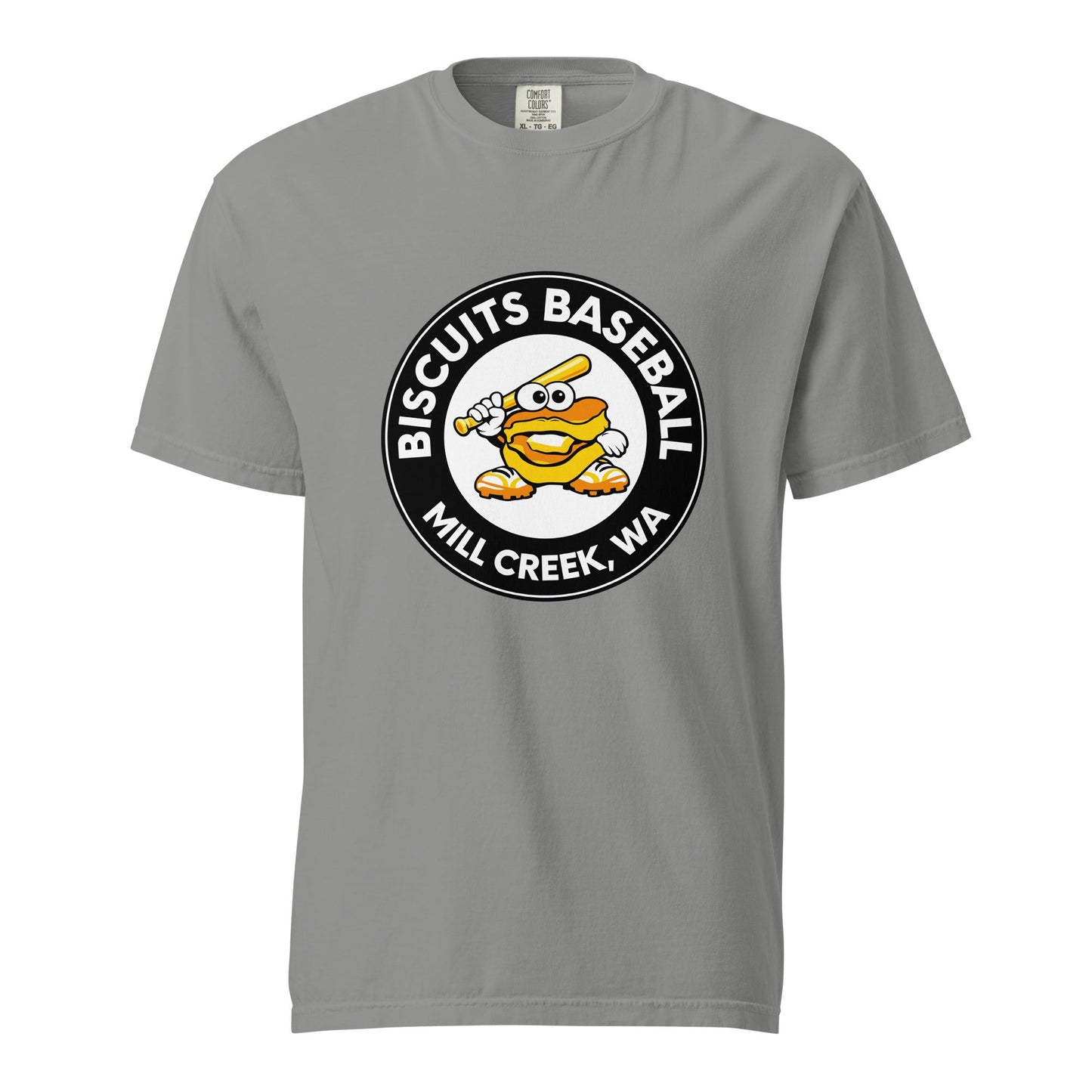 Signature | Comfort Colors T-Shirt | Biscuits Baseball MCLL | Mascot Logo