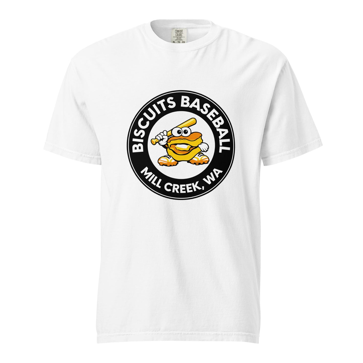 Signature | Comfort Colors T-Shirt | Biscuits Baseball MCLL | Mascot Logo