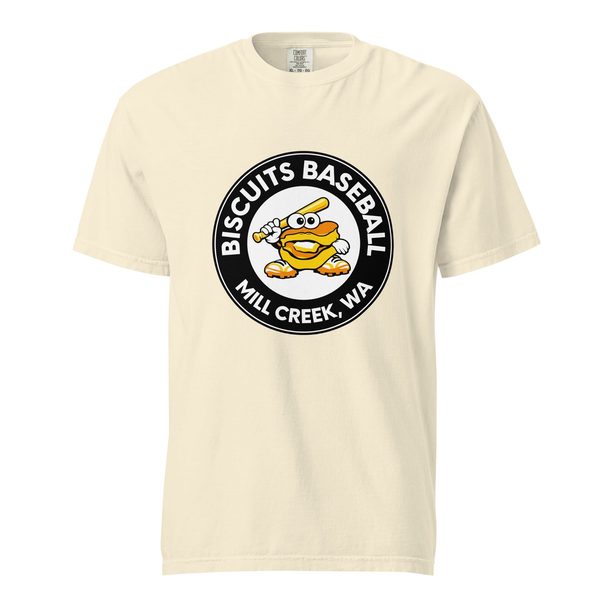 Signature | Comfort Colors T-Shirt | Biscuits Baseball MCLL | Mascot Logo