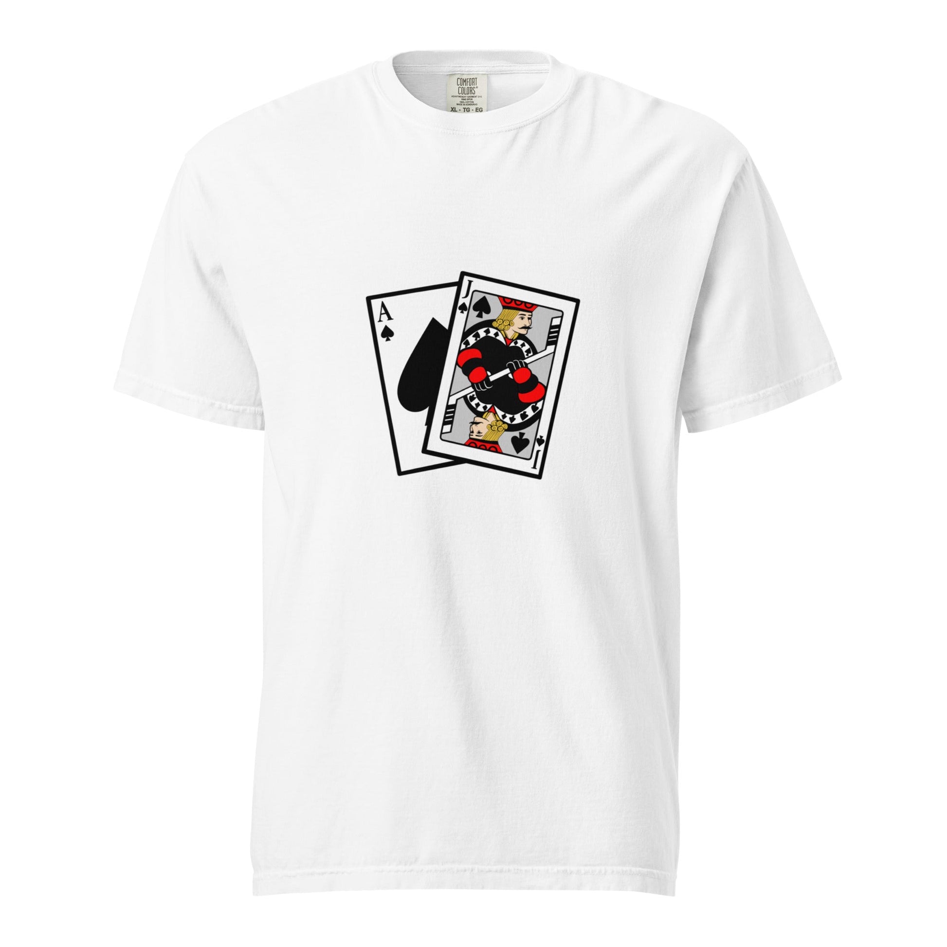 Signature | Comfort Colors T-Shirt | Blackjack’s Roller Hockey | Royal Spade Crest Logo