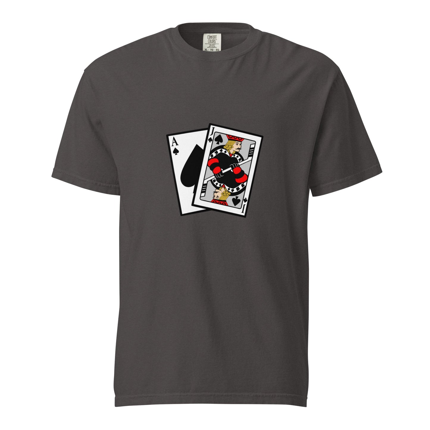 Signature | Comfort Colors T-Shirt | Blackjack’s Roller Hockey | Royal Spade Crest Logo