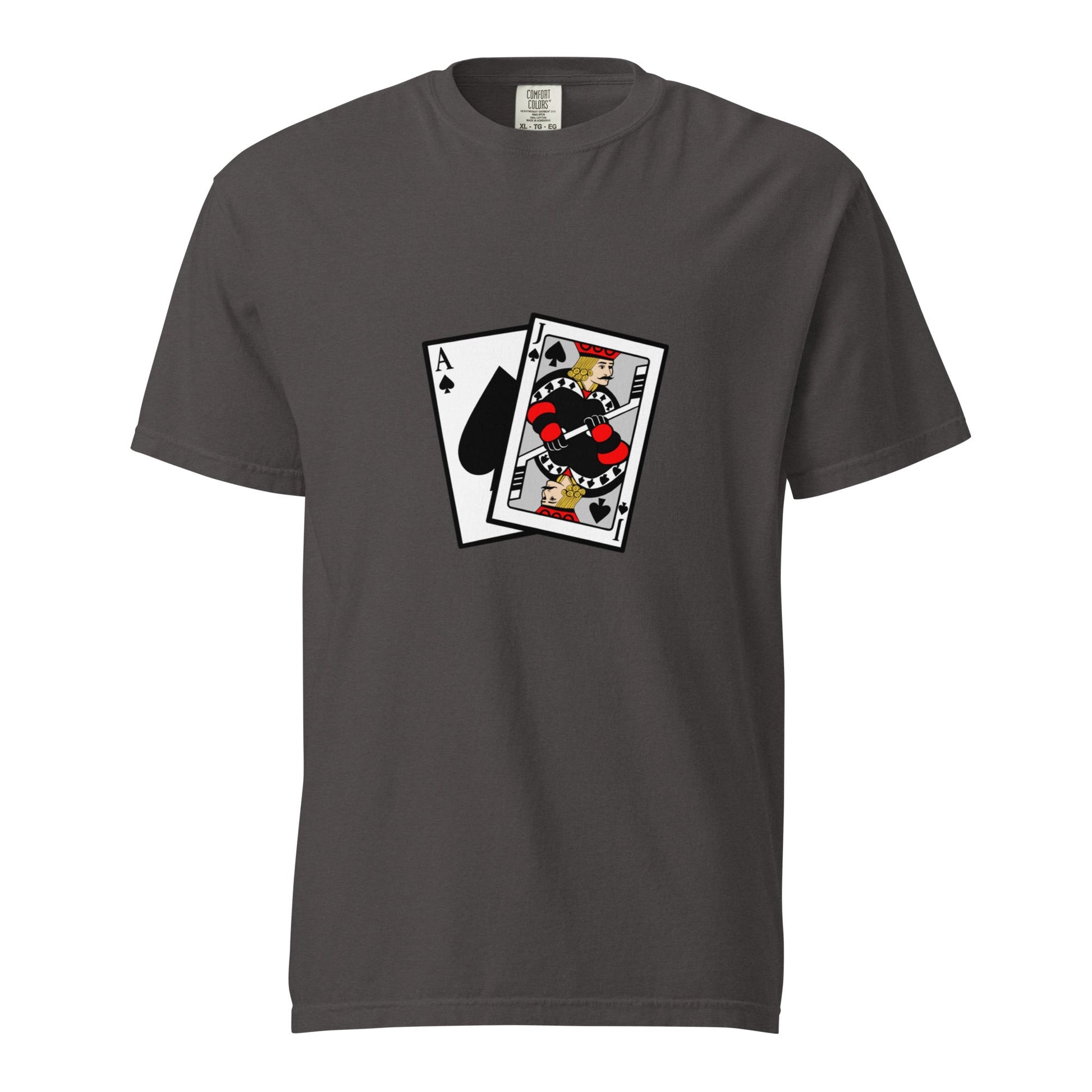 Signature | Comfort Colors T-Shirt | Blackjack’s Roller Hockey | Royal Spade Crest Logo