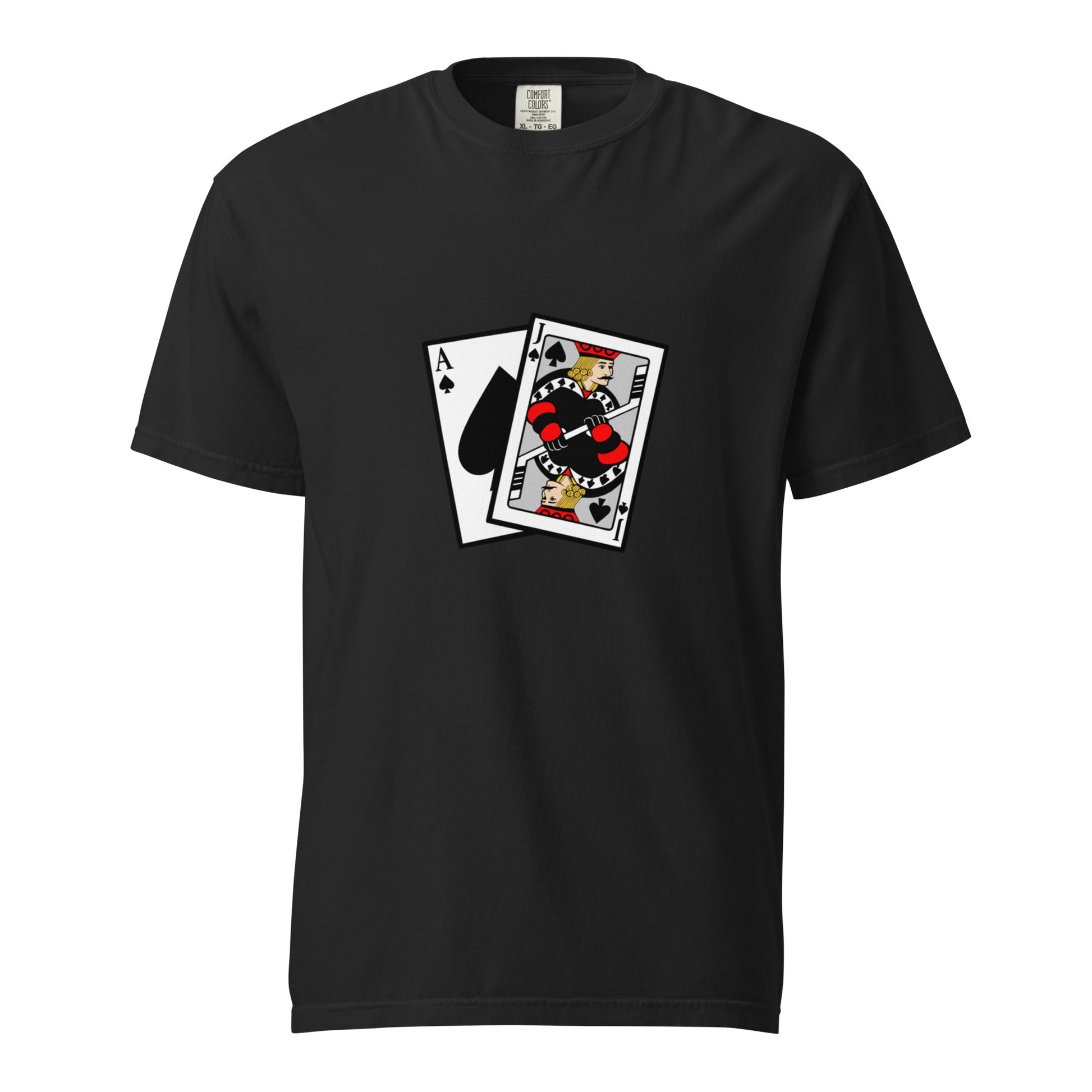 Signature | Comfort Colors T-Shirt | Blackjack’s Roller Hockey | Royal Spade Crest Logo