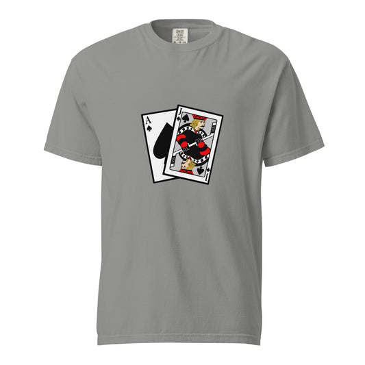 Signature | Comfort Colors T-Shirt | Blackjack’s Roller Hockey | Royal Spade Crest Logo
