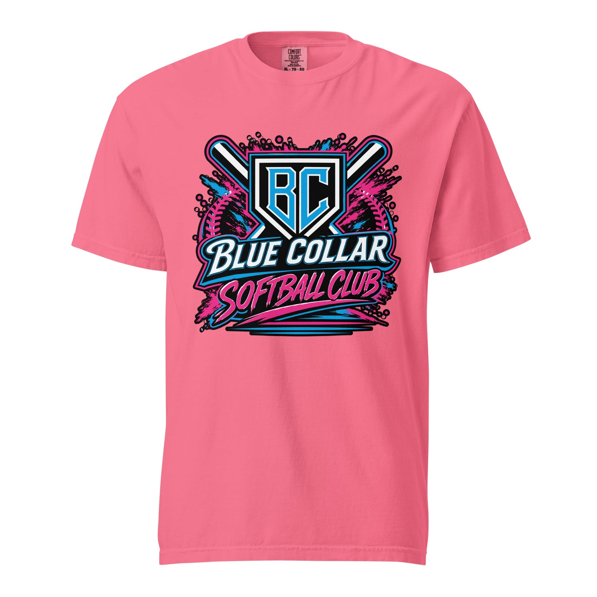 Signature | Comfort Colors T-Shirt | Blue Collar Softball 2034 | Athletics Logo