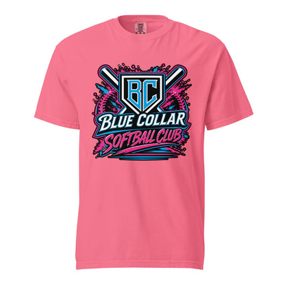 Signature | Comfort Colors T-Shirt | Blue Collar Softball 2034 | Athletics Logo