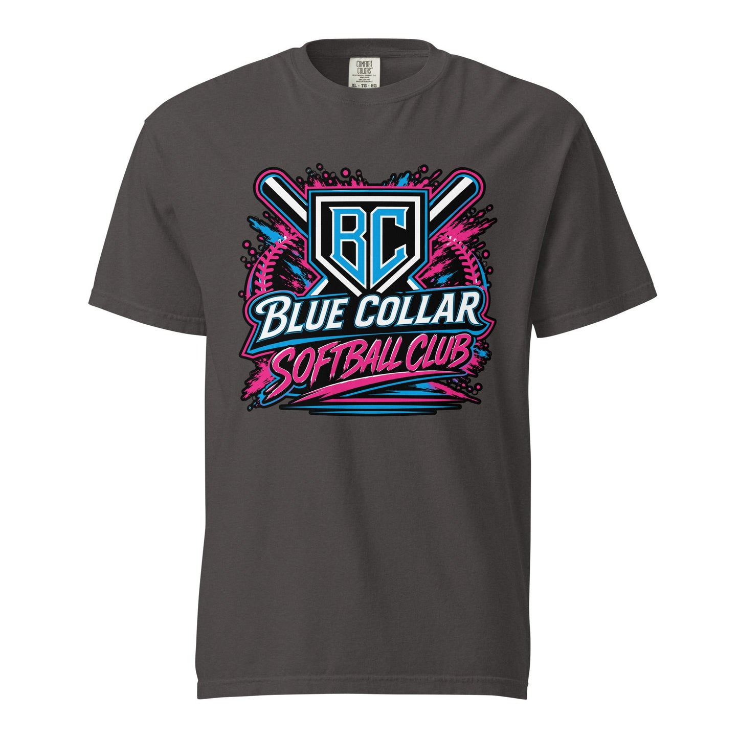 Signature | Comfort Colors T-Shirt | Blue Collar Softball 2034 | Athletics Logo