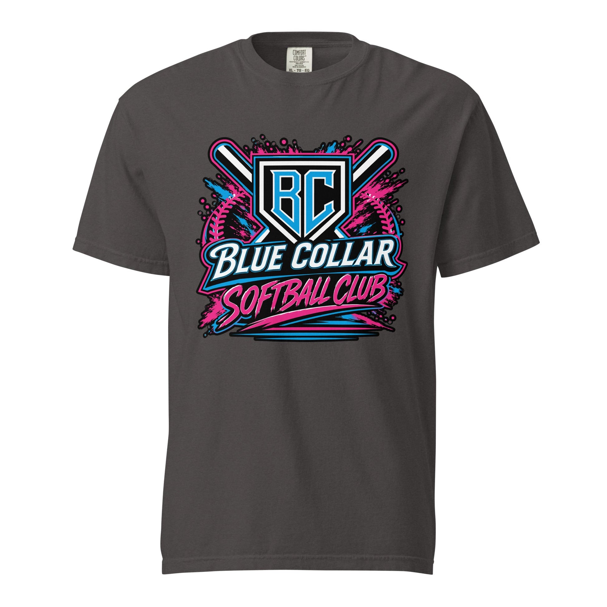 Signature | Comfort Colors T-Shirt | Blue Collar Softball 2034 | Athletics Logo