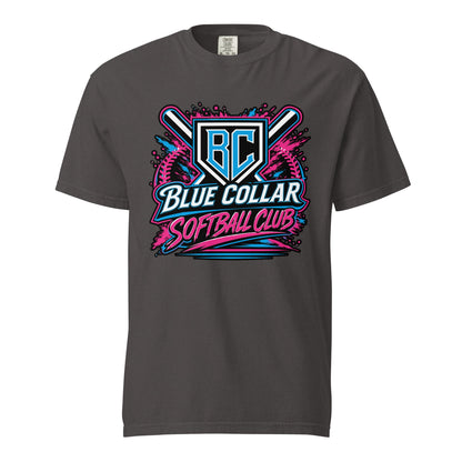 Signature | Comfort Colors T-Shirt | Blue Collar Softball 2034 | Athletics Logo