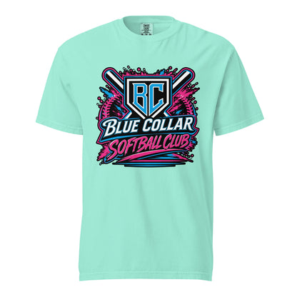 Signature | Comfort Colors T-Shirt | Blue Collar Softball 2034 | Athletics Logo