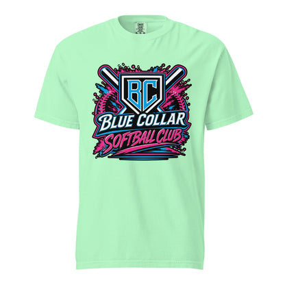 Signature | Comfort Colors T-Shirt | Blue Collar Softball 2034 | Athletics Logo