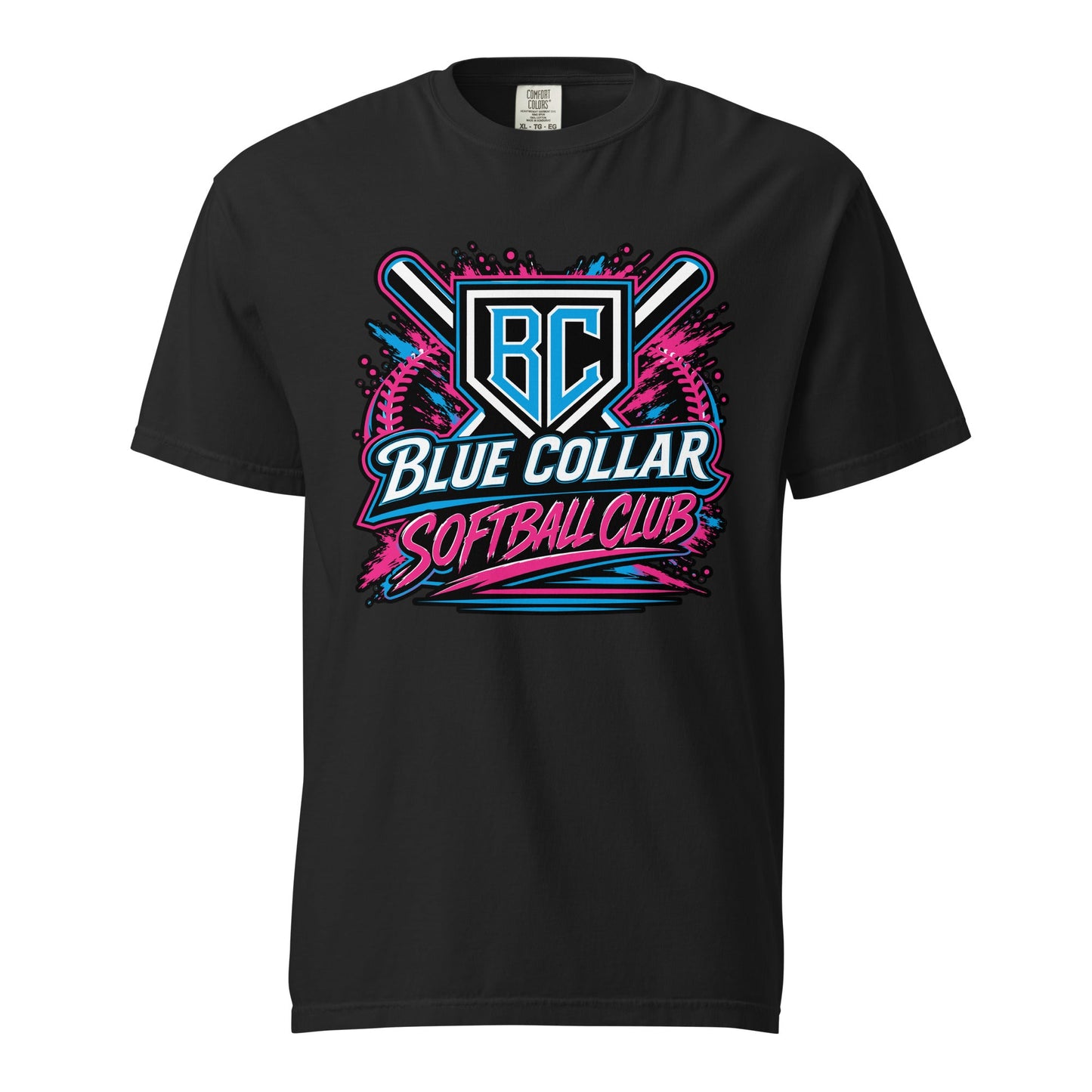 Signature | Comfort Colors T-Shirt | Blue Collar Softball 2034 | Athletics Logo