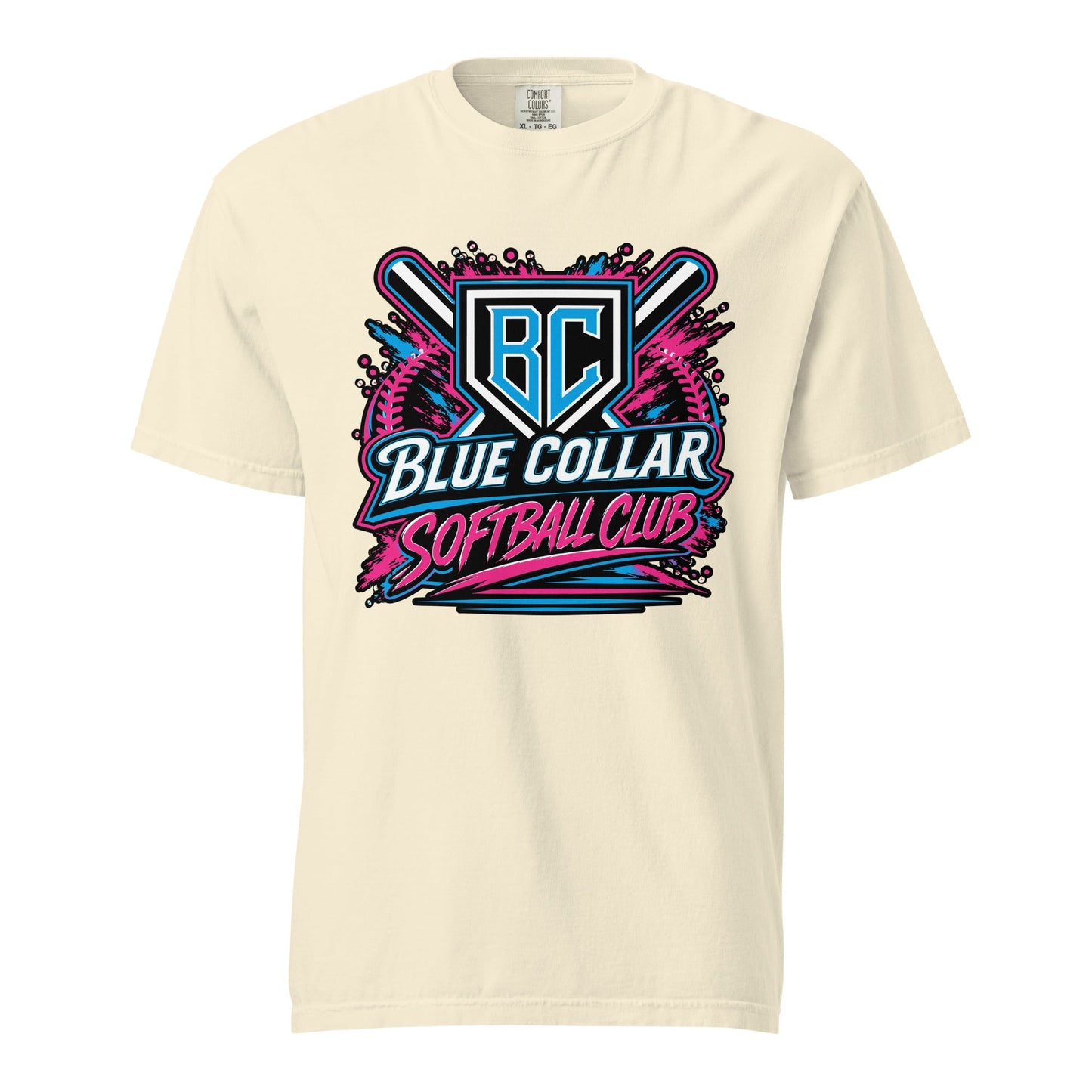 Signature | Comfort Colors T-Shirt | Blue Collar Softball 2034 | Athletics Logo