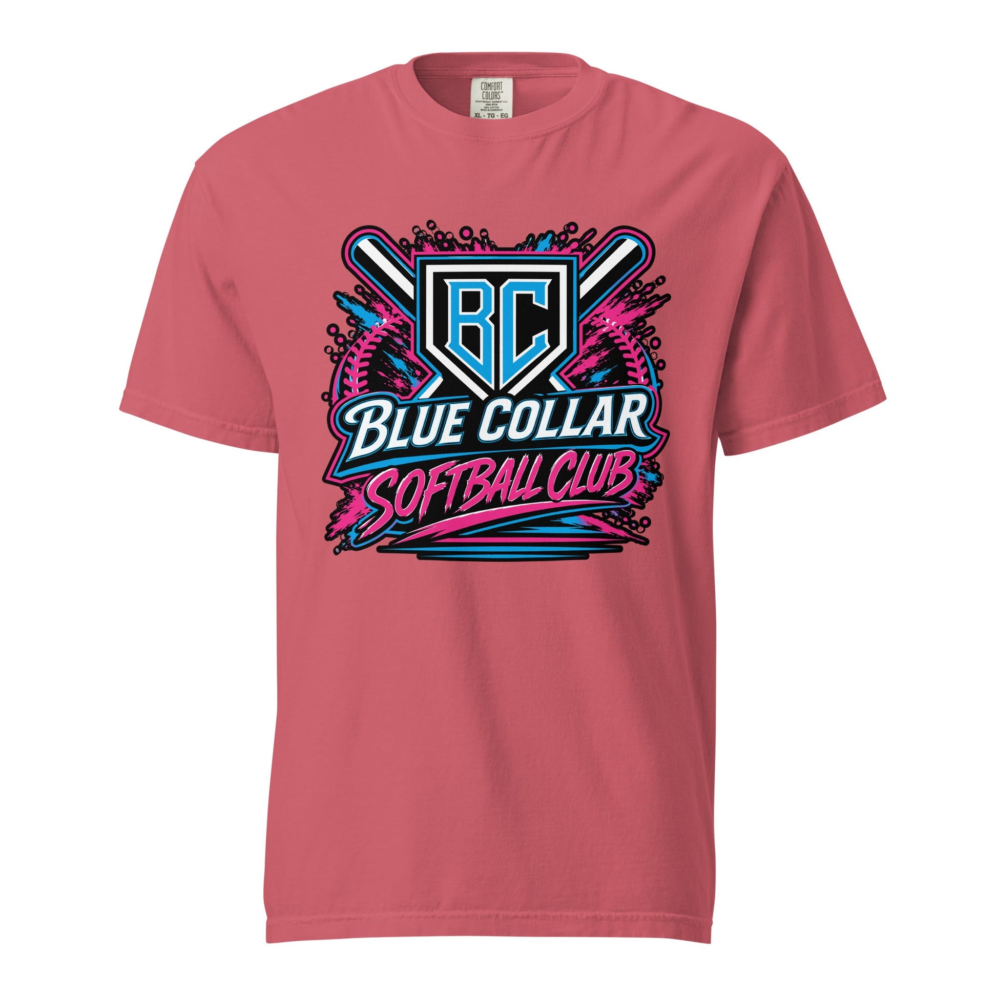 Signature | Comfort Colors T-Shirt | Blue Collar Softball 2034 | Athletics Logo