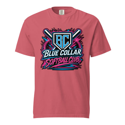 Signature | Comfort Colors T-Shirt | Blue Collar Softball 2034 | Athletics Logo