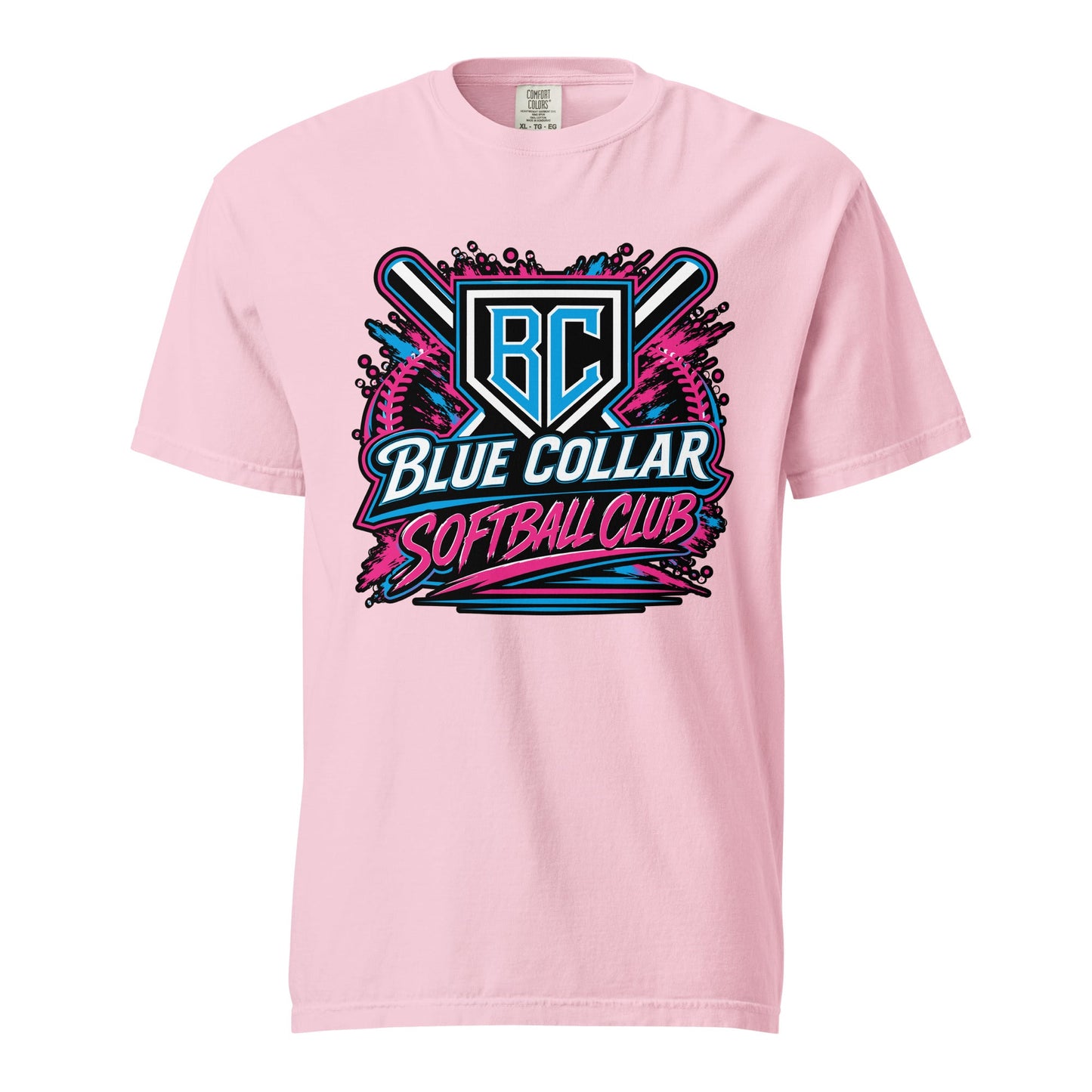 Signature | Comfort Colors T-Shirt | Blue Collar Softball 2034 | Athletics Logo