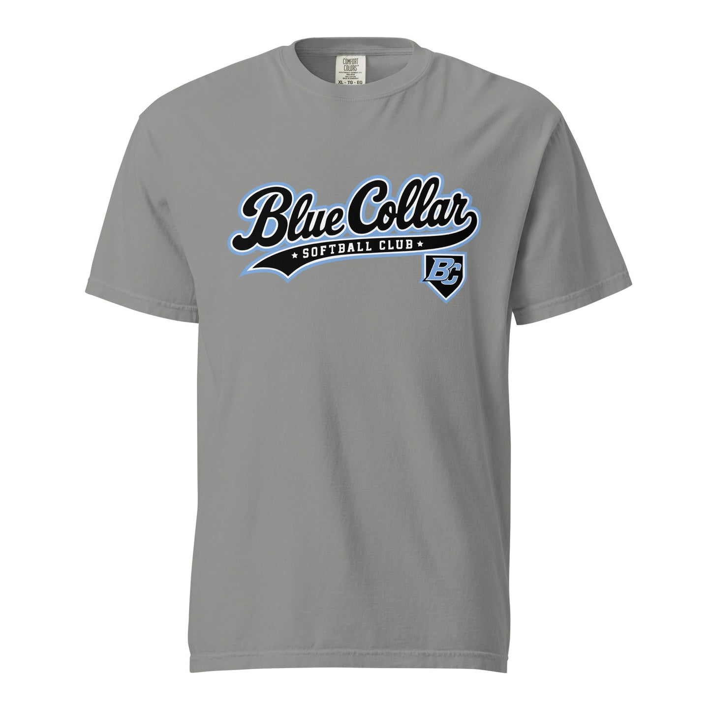 Signature | Comfort Colors T-Shirt | Blue Collar Softball 2034 | Foundry Logo
