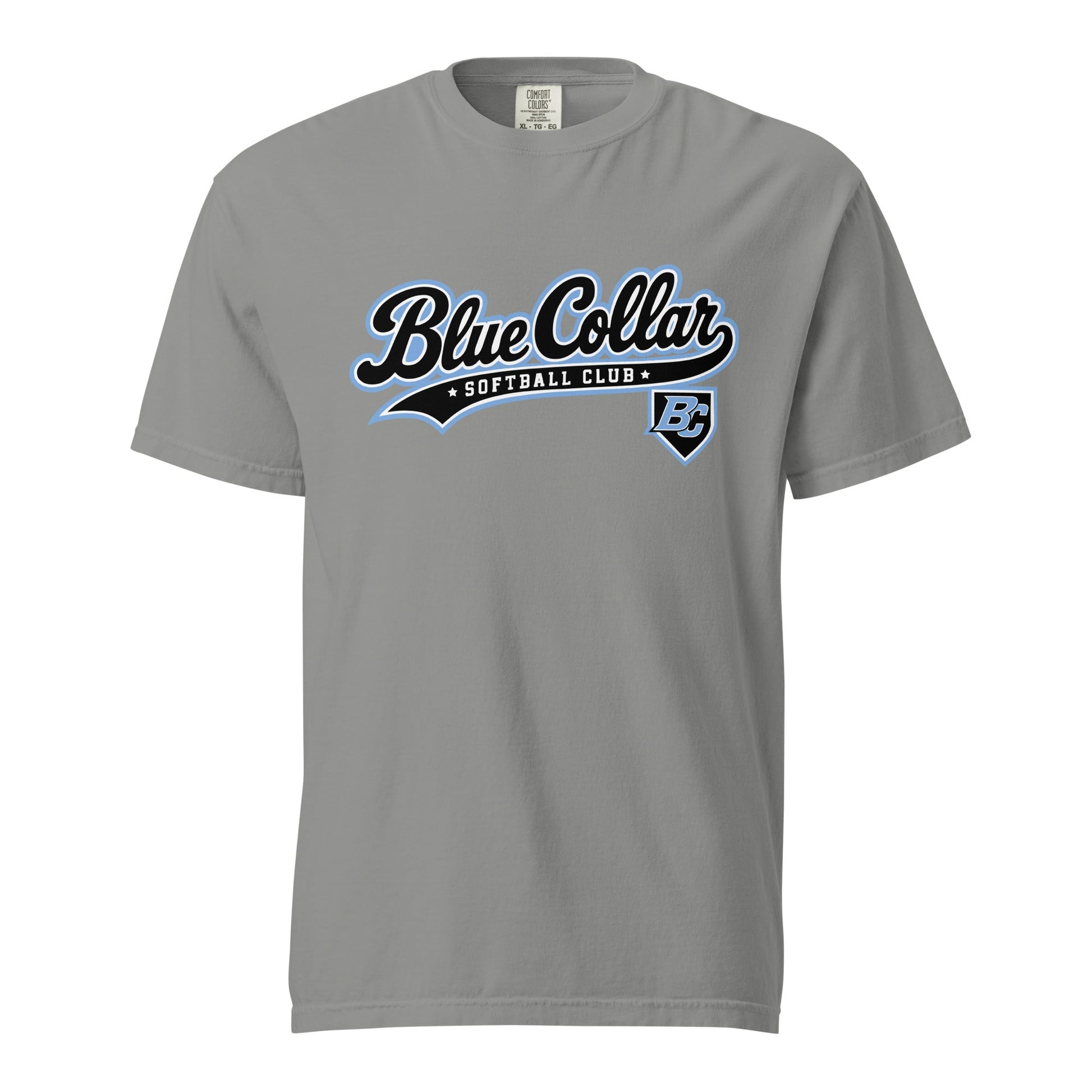 Signature | Comfort Colors T-Shirt | Blue Collar Softball 2034 | Foundry Logo