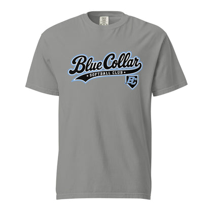 Signature | Comfort Colors T-Shirt | Blue Collar Softball 2034 | Foundry Logo
