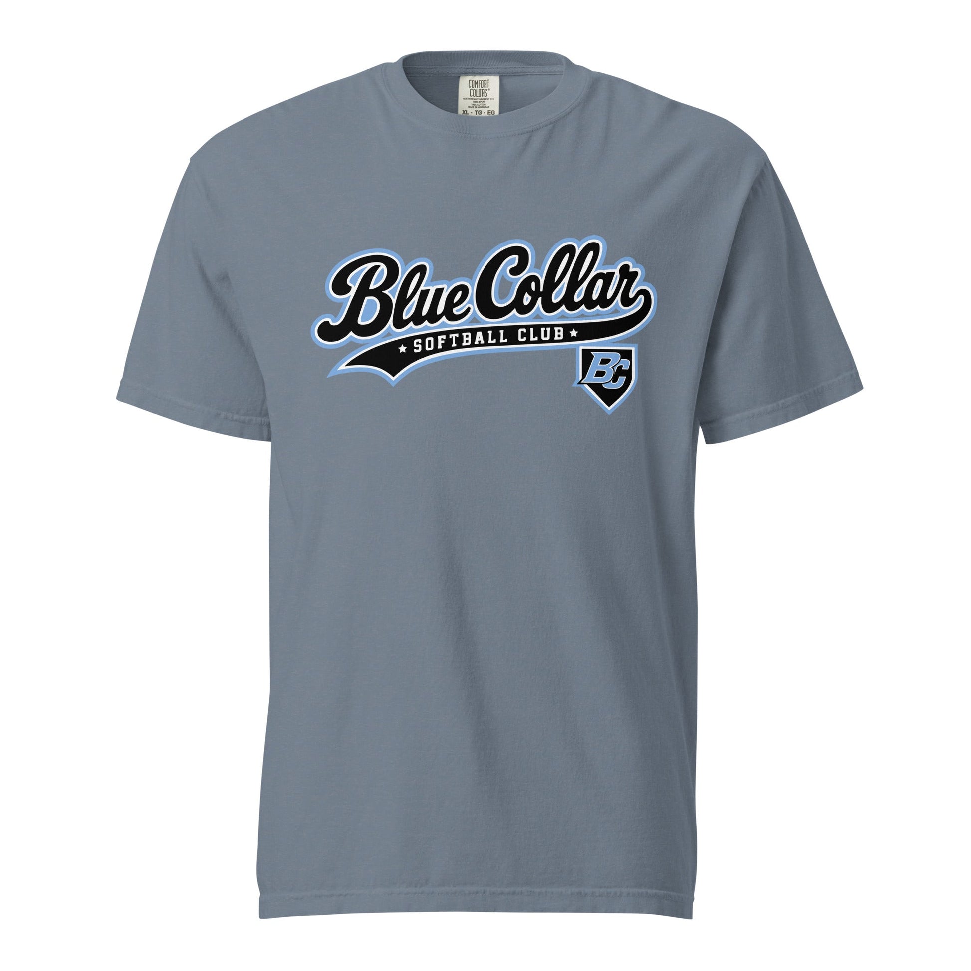 Signature | Comfort Colors T-Shirt | Blue Collar Softball 2034 | Foundry Logo