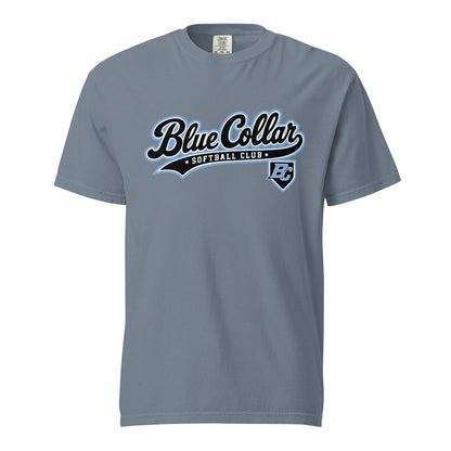 Signature | Comfort Colors T-Shirt | Blue Collar Softball 2034 | Foundry Logo
