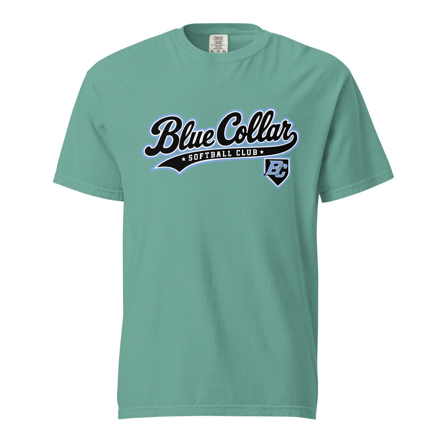 Signature | Comfort Colors T-Shirt | Blue Collar Softball 2034 | Foundry Logo