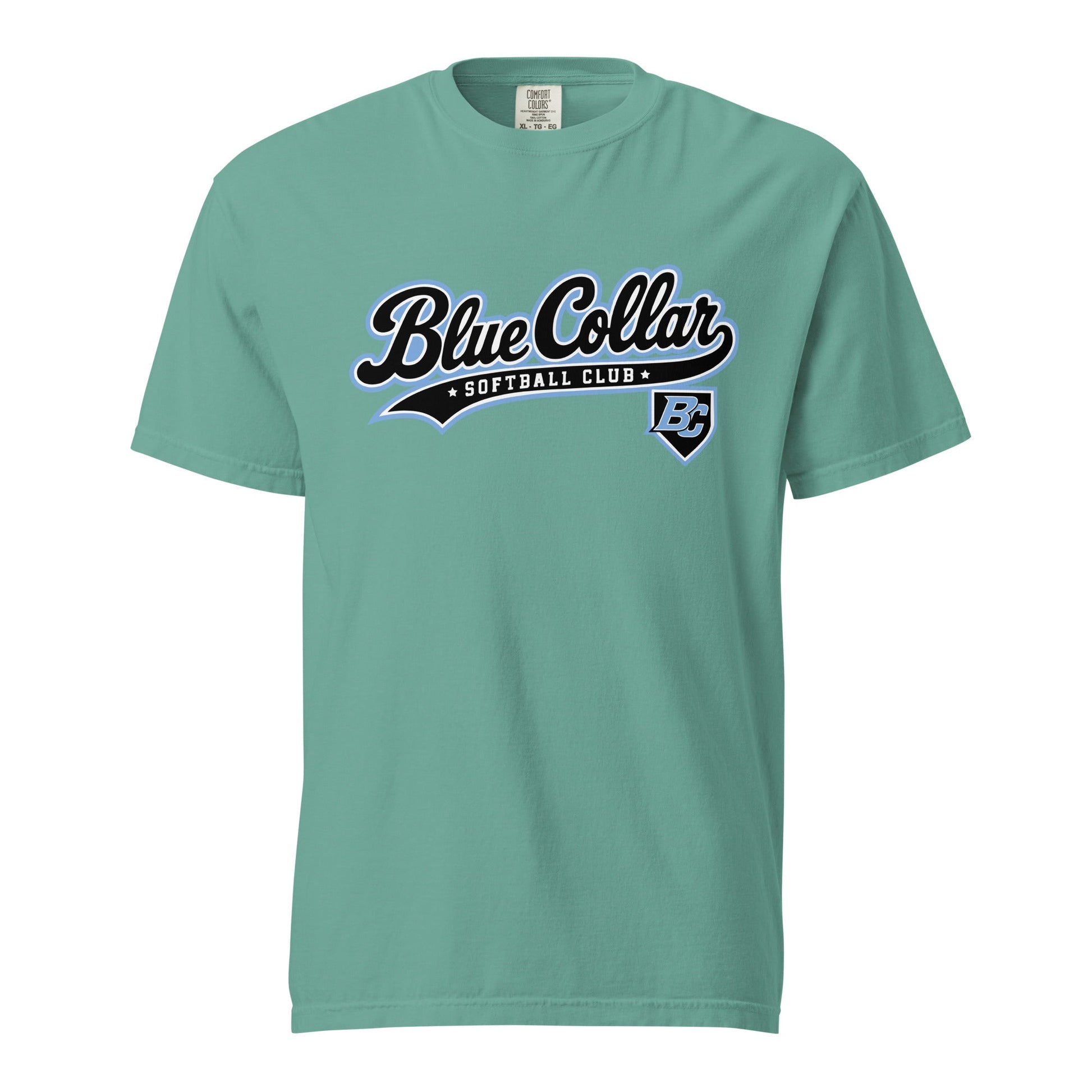 Signature | Comfort Colors T-Shirt | Blue Collar Softball 2034 | Foundry Logo