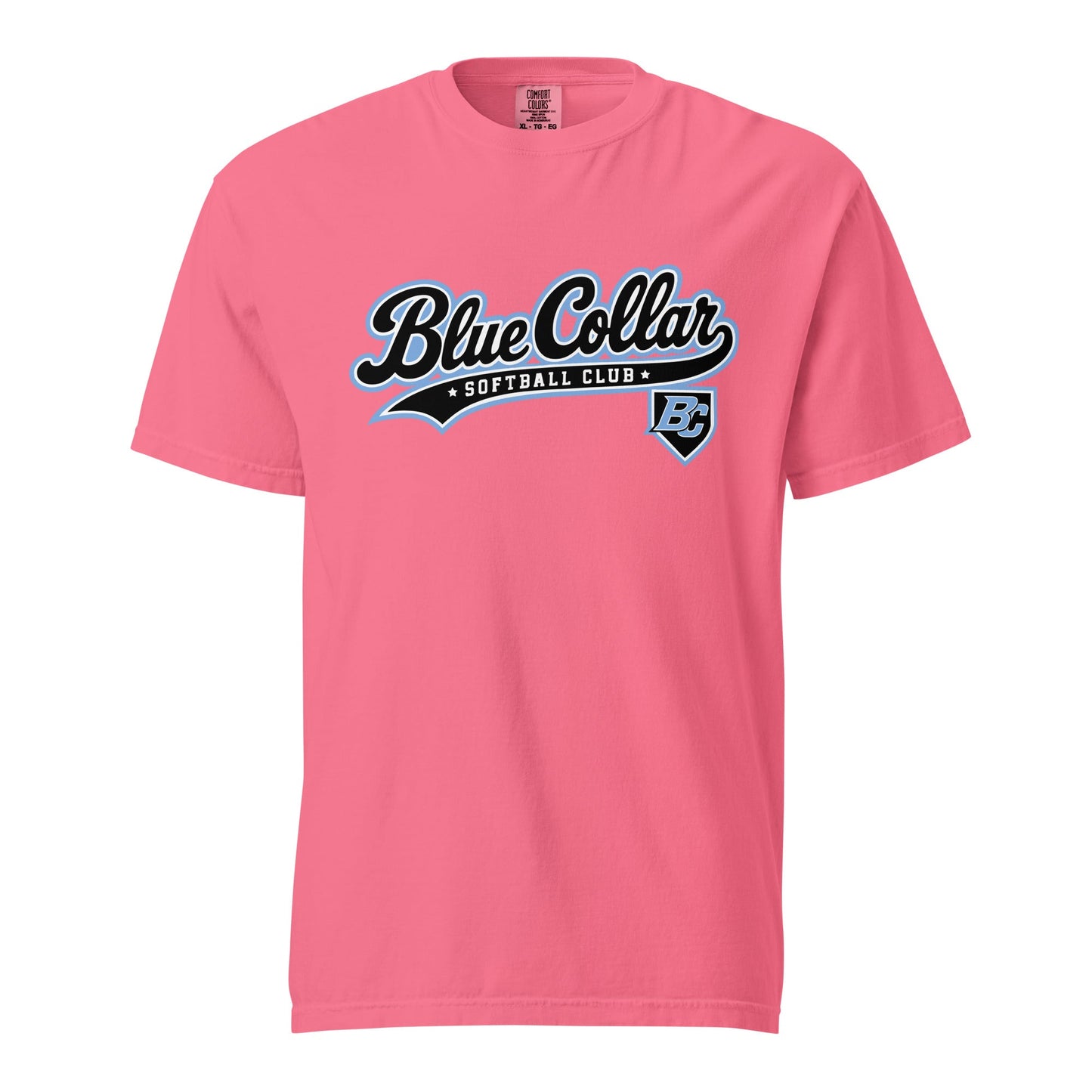 Signature | Comfort Colors T-Shirt | Blue Collar Softball 2034 | Foundry Logo