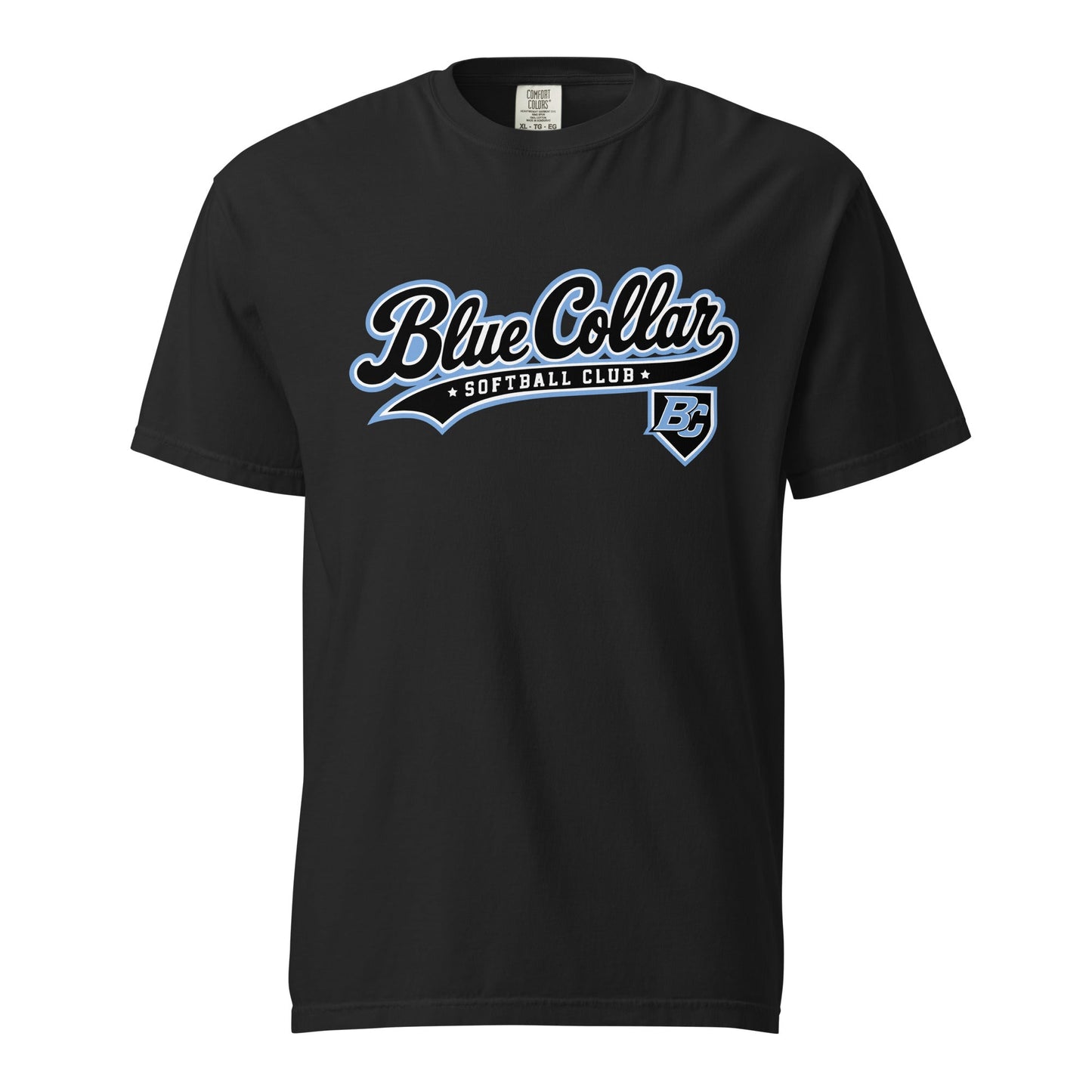 Signature | Comfort Colors T-Shirt | Blue Collar Softball 2034 | Foundry Logo