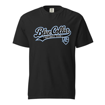 Signature | Comfort Colors T-Shirt | Blue Collar Softball 2034 | Foundry Logo