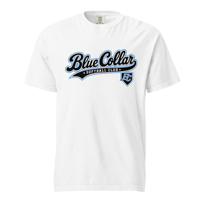 Signature | Comfort Colors T-Shirt | Blue Collar Softball 2034 | Foundry Logo