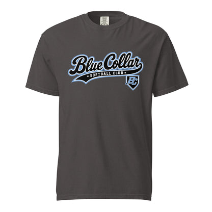 Signature | Comfort Colors T-Shirt | Blue Collar Softball 2034 | Foundry Logo