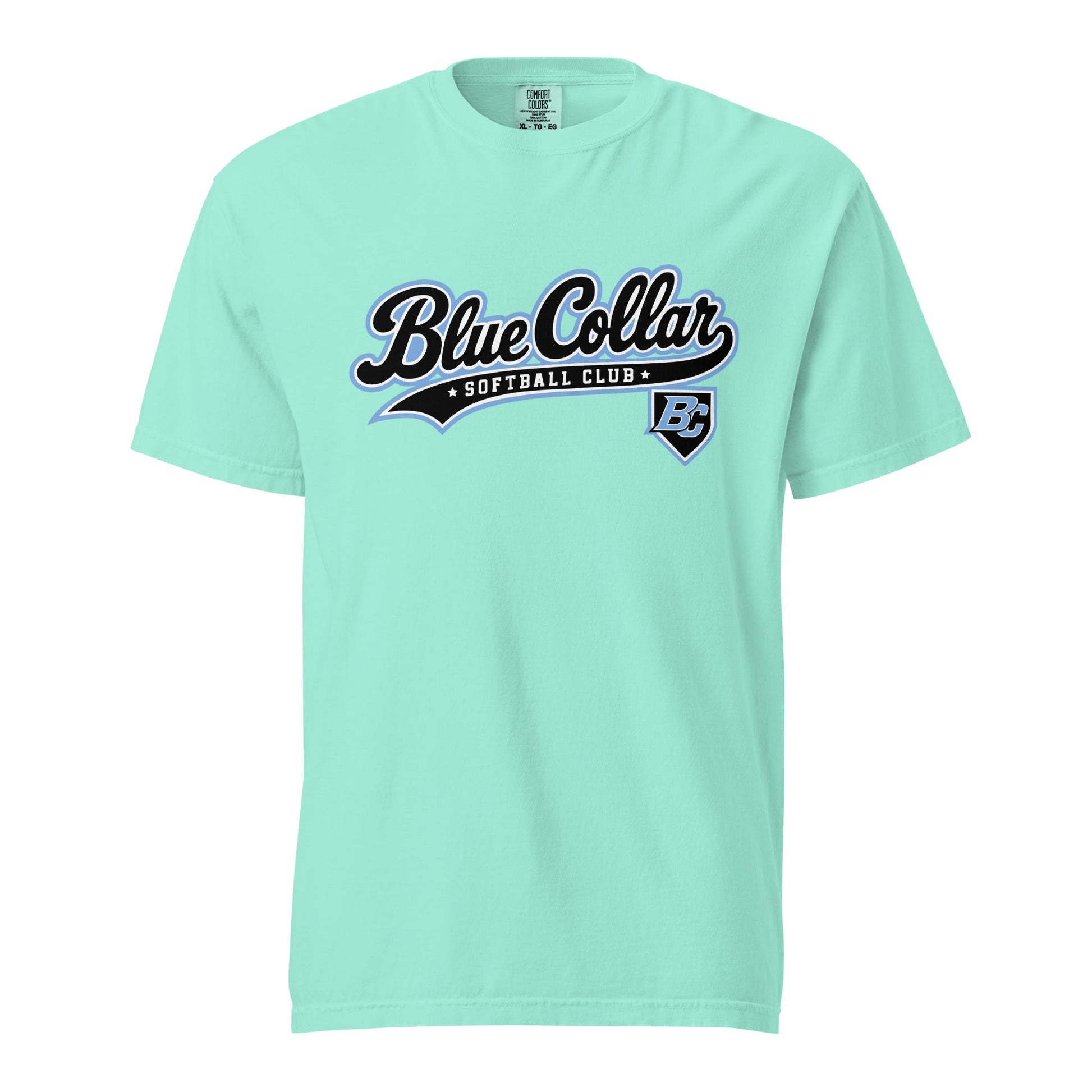 Signature | Comfort Colors T-Shirt | Blue Collar Softball 2034 | Foundry Logo