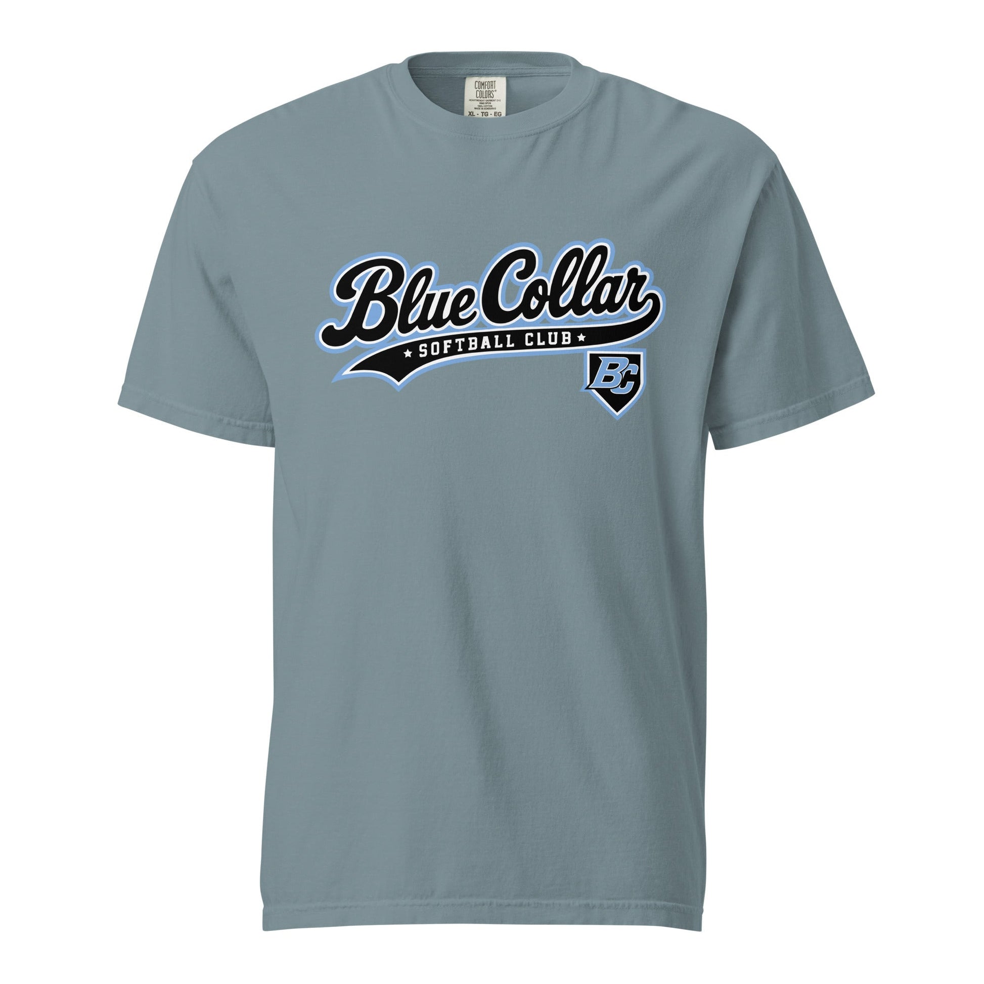 Signature | Comfort Colors T-Shirt | Blue Collar Softball 2034 | Foundry Logo
