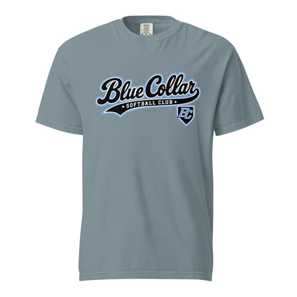 Signature | Comfort Colors T-Shirt | Blue Collar Softball 2034 | Foundry Logo