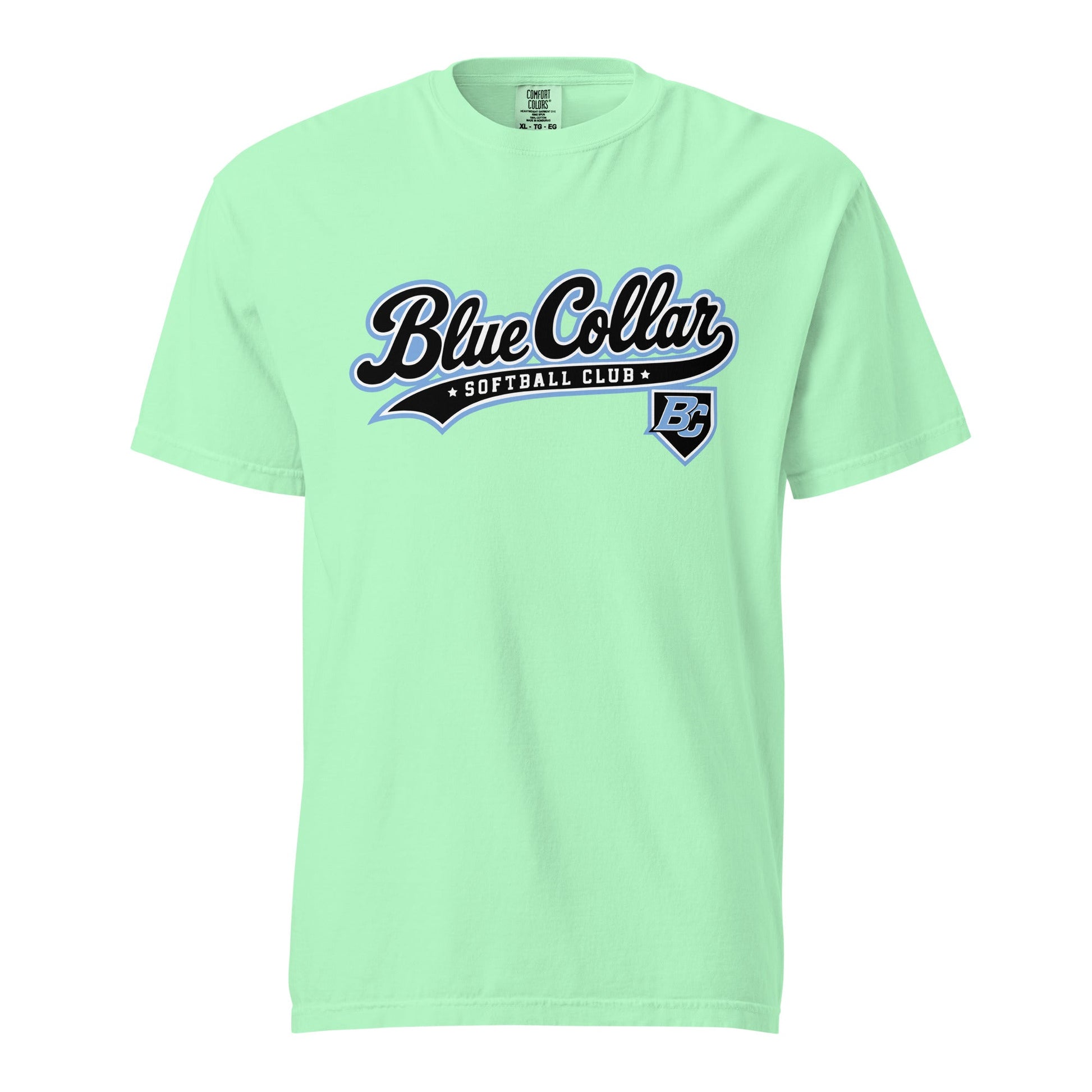 Signature | Comfort Colors T-Shirt | Blue Collar Softball 2034 | Foundry Logo