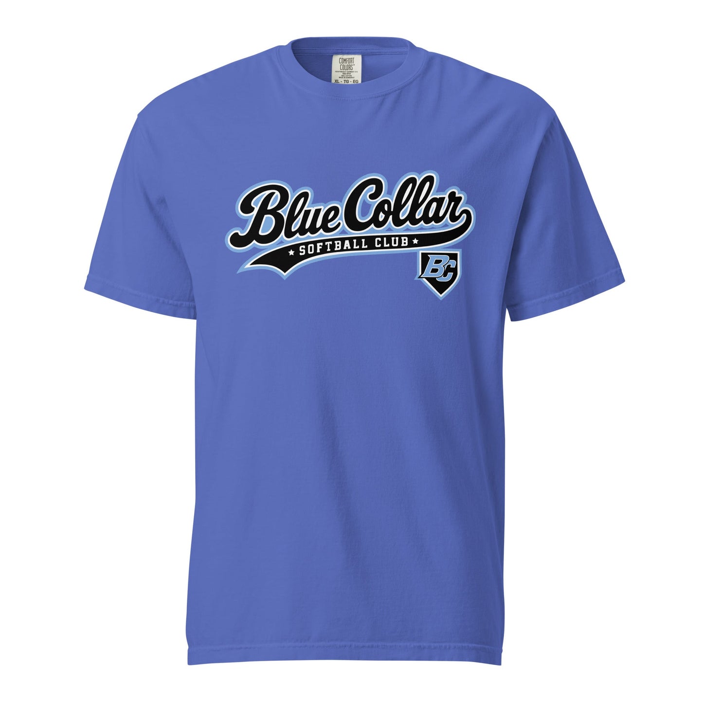 Signature | Comfort Colors T-Shirt | Blue Collar Softball 2034 | Foundry Logo