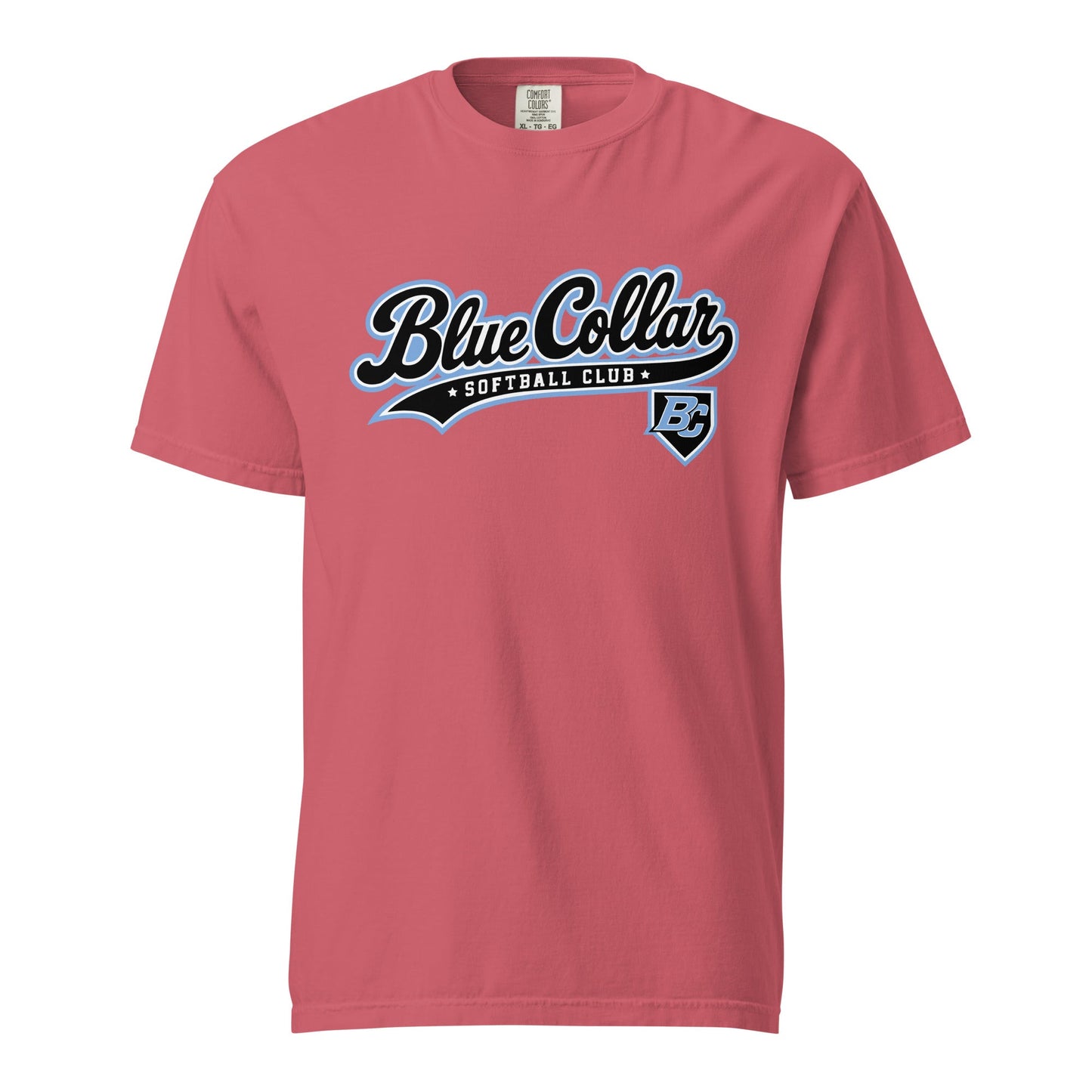 Signature | Comfort Colors T-Shirt | Blue Collar Softball 2034 | Foundry Logo