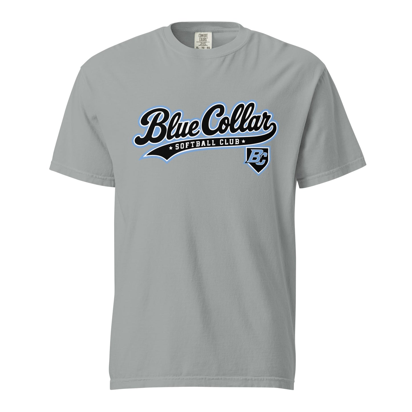 Signature | Comfort Colors T-Shirt | Blue Collar Softball 2034 | Foundry Logo