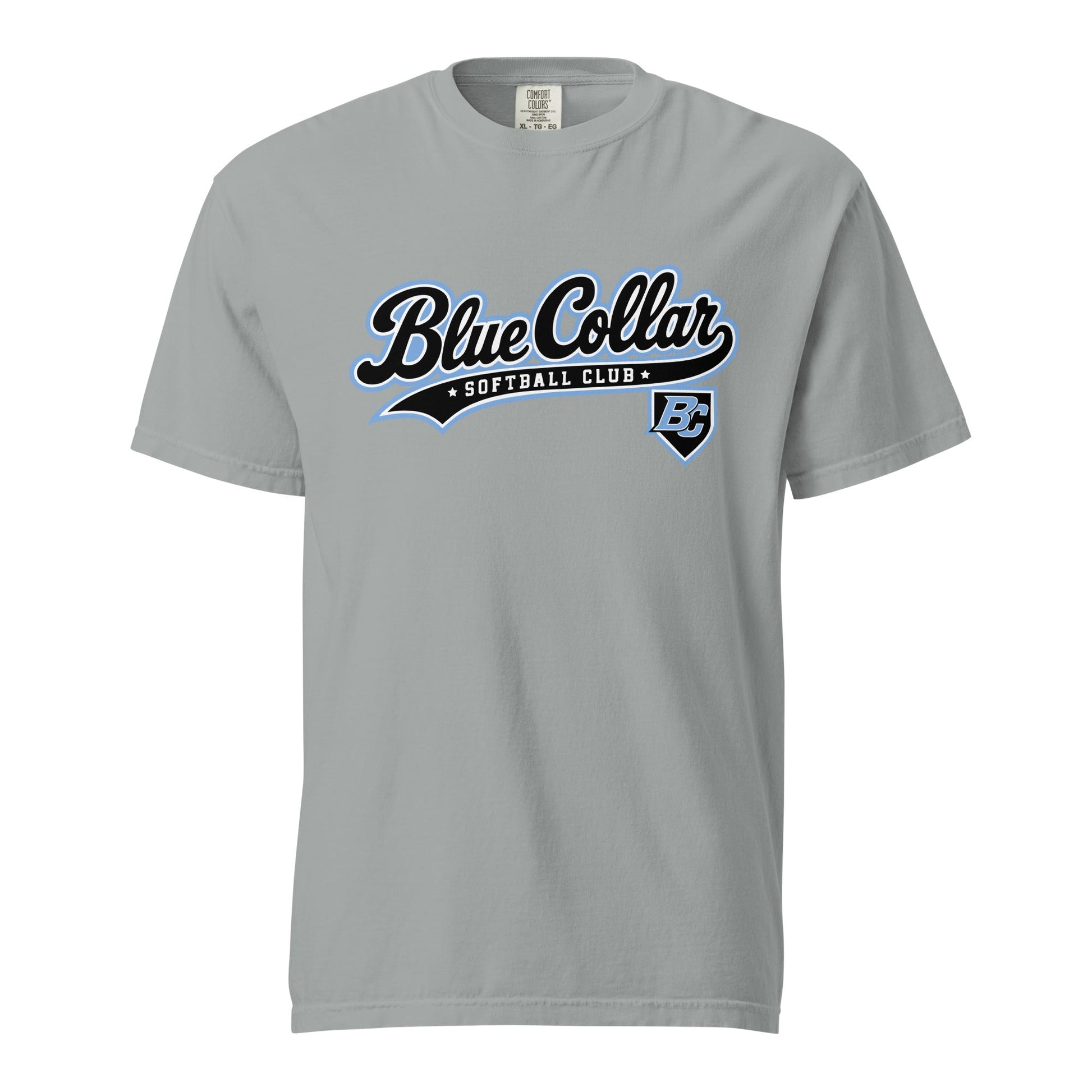 Signature | Comfort Colors T-Shirt | Blue Collar Softball 2034 | Foundry Logo