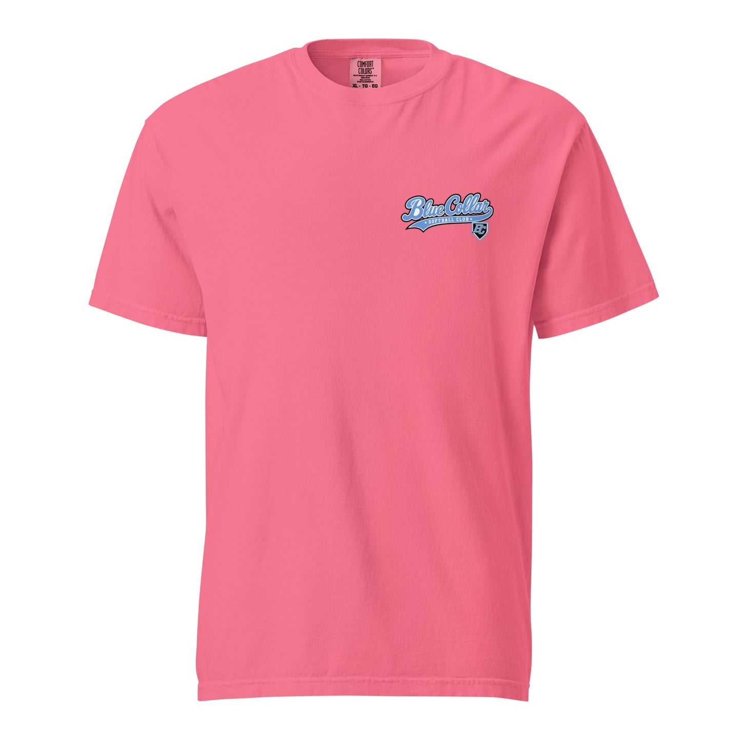 Signature | Comfort Colors T-Shirt | Blue Collar Softball 2034 | Ironclad Logo