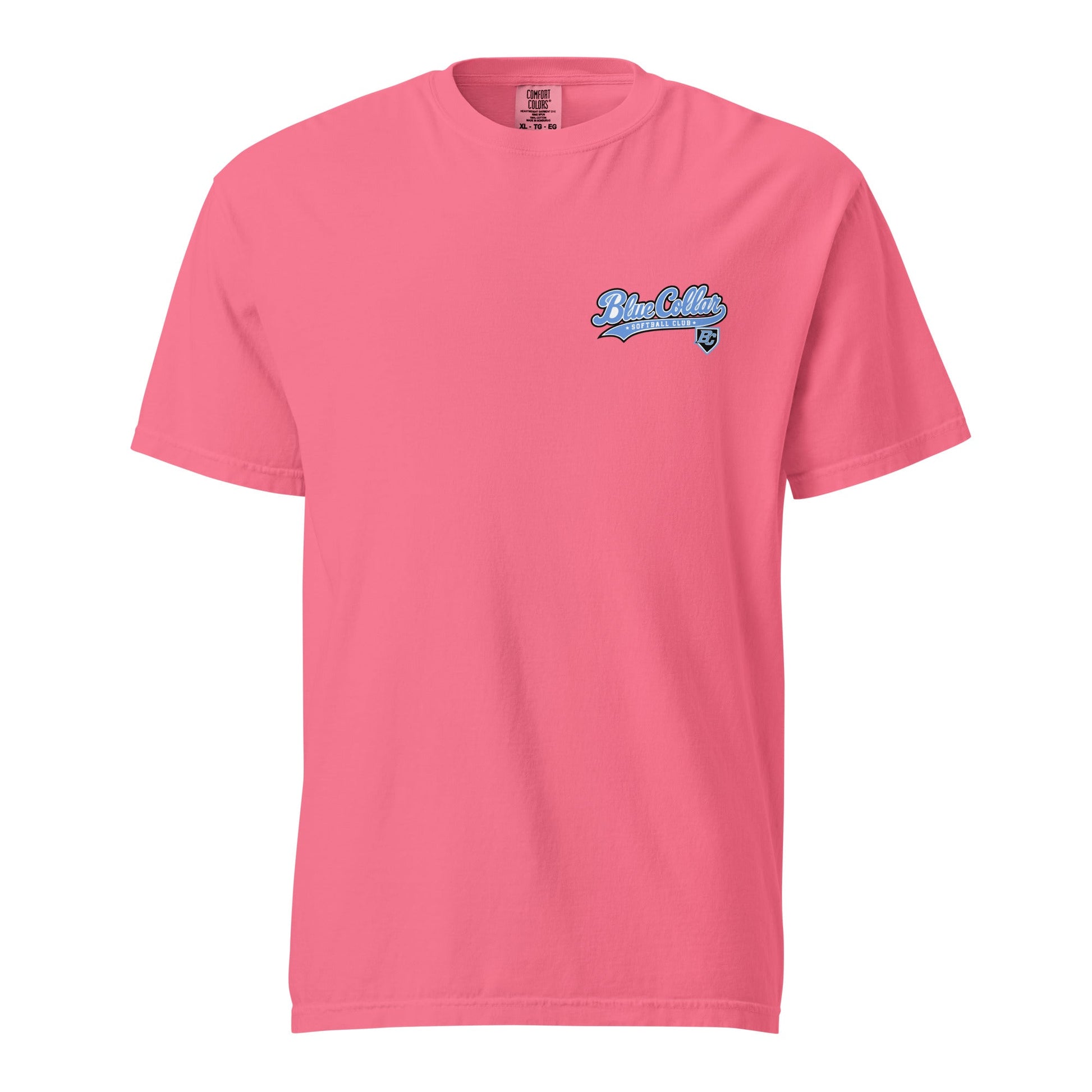 Signature | Comfort Colors T-Shirt | Blue Collar Softball 2034 | Ironclad Logo