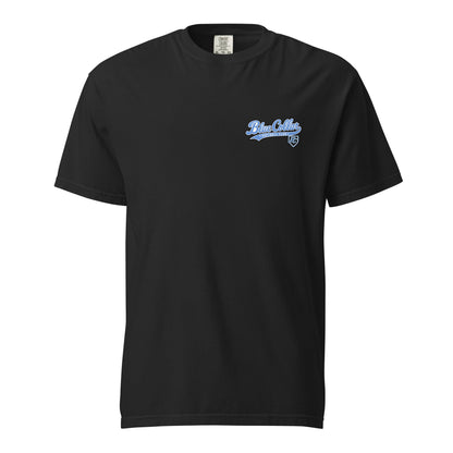 Signature | Comfort Colors T-Shirt | Blue Collar Softball 2034 | Ironclad Logo