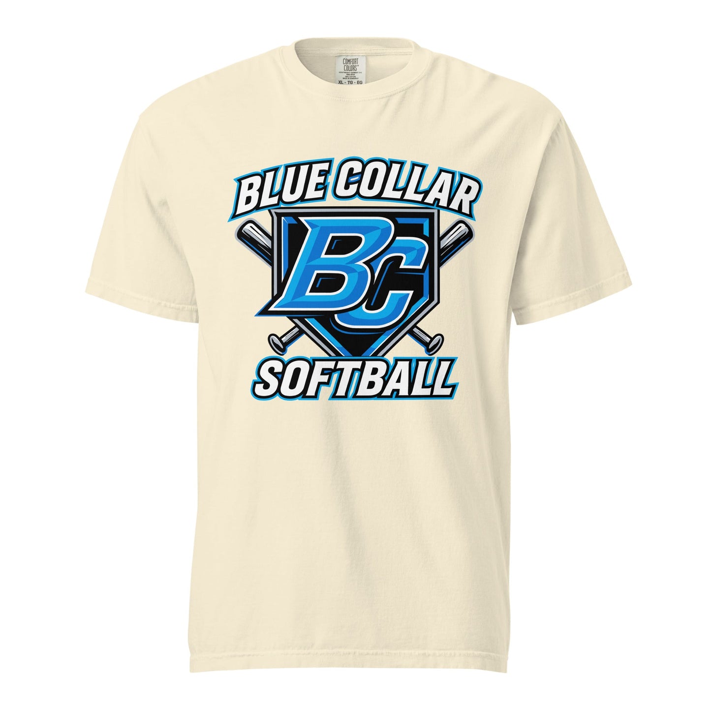 Signature | Comfort Colors T-Shirt | Blue Collar Softball 2034 | Shield Logo