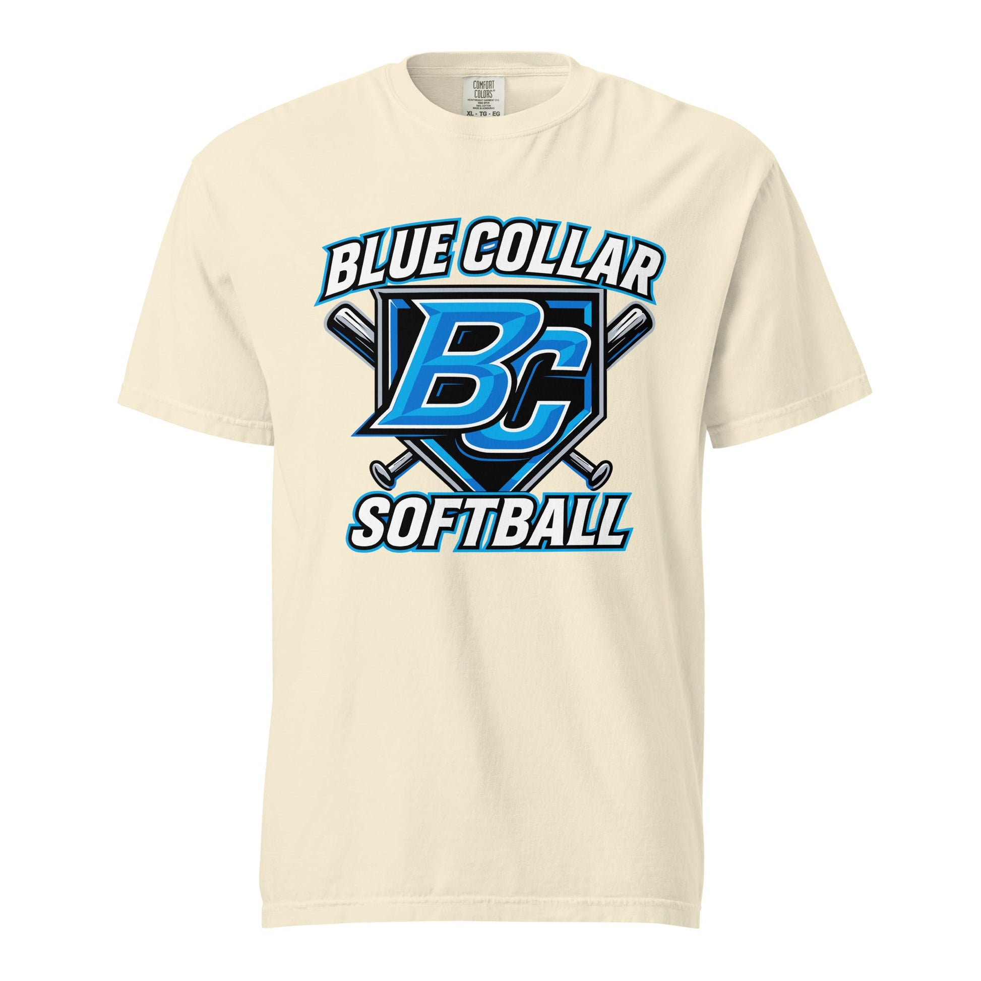 Signature | Comfort Colors T-Shirt | Blue Collar Softball 2034 | Shield Logo