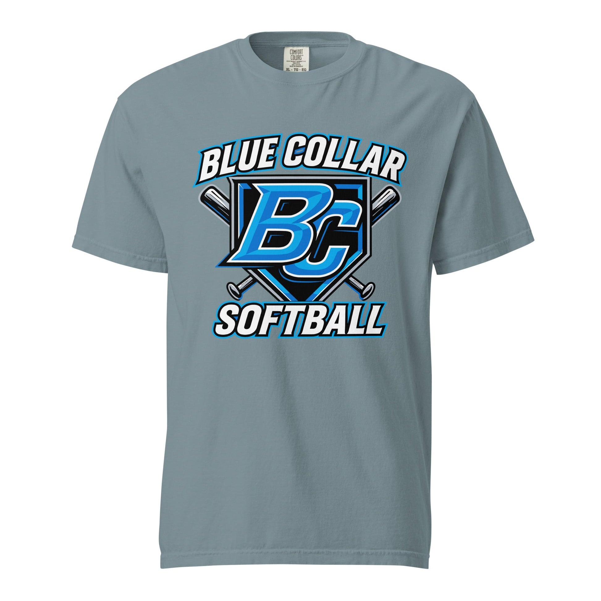 Signature | Comfort Colors T-Shirt | Blue Collar Softball 2034 | Shield Logo